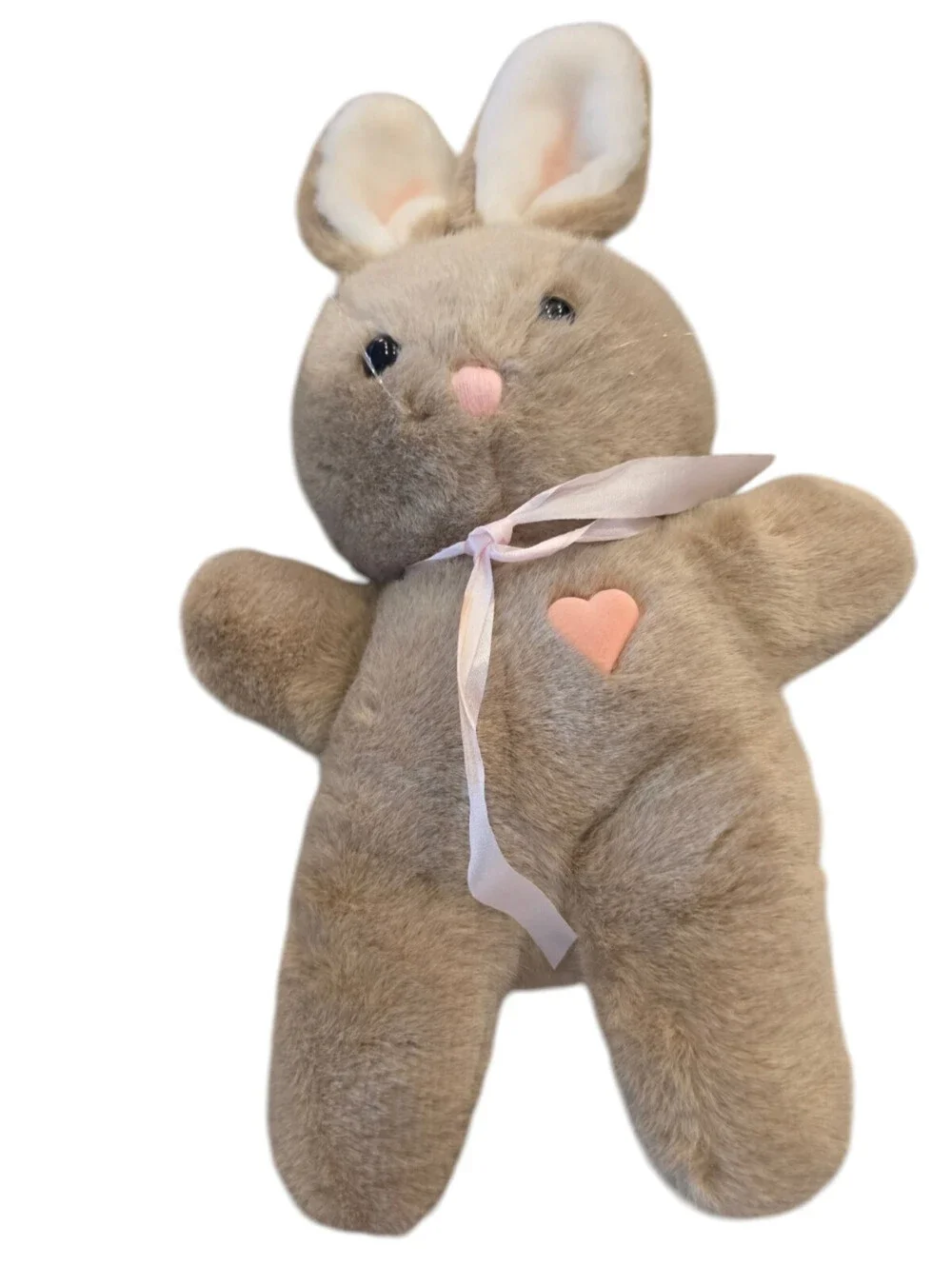Dakin Vintage 1984 Heart Throb Bunny Plush Pink Heart 14”